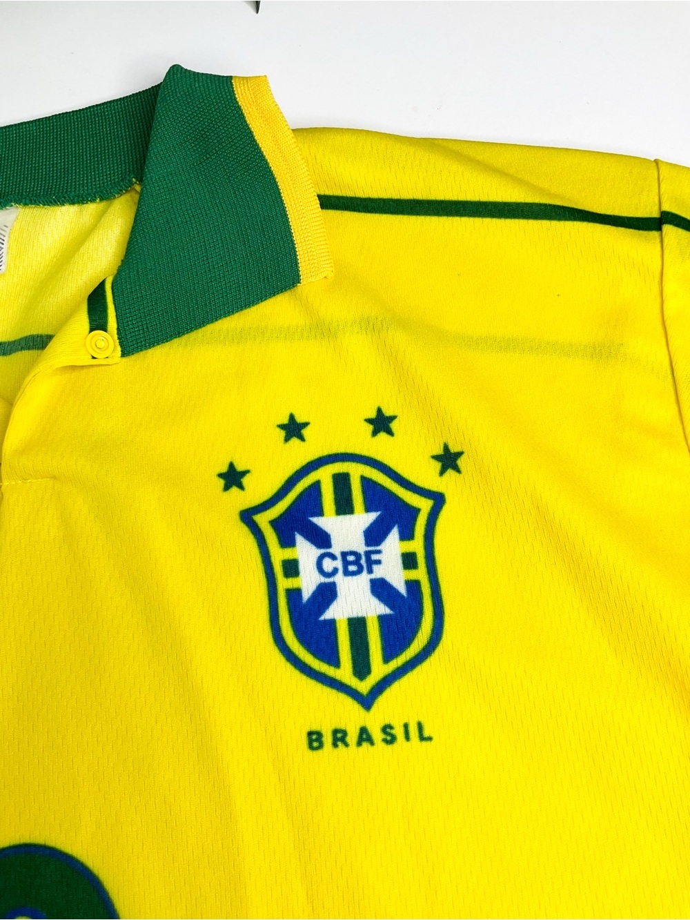 Brasil Yellow & Green Soccer Jersey - Vintage - Picture 2 of 8